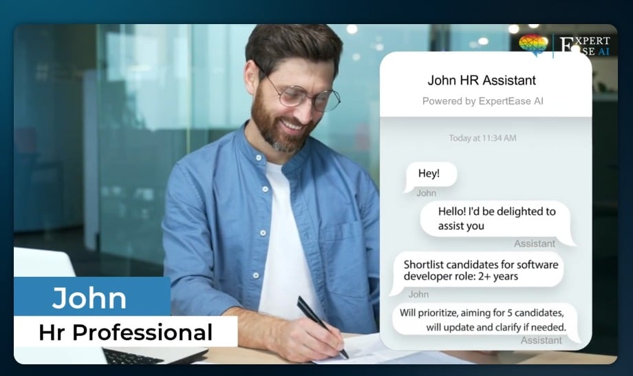 conversational ai chatbot For HR Assistant