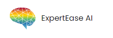 a black text on a white background ExpertEase AI logo